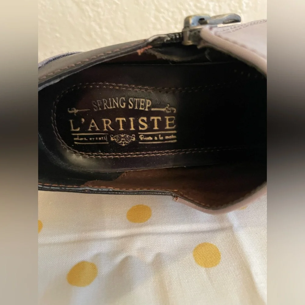 Spring Step L'Artiste Women's Greentea Dress Booties Vintage Victorian Look 37 - Picture 6 of 10